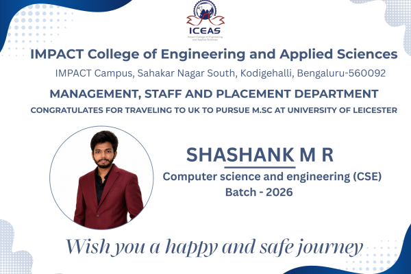  Congratulations, Shashank M R! 